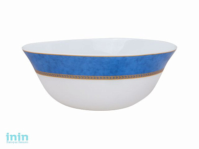 Салатник стеклокерамический, 205 мм, круглый, серия AMEERAH BLUE (Амира блю), DIVA LA OPALA (Sovrana Collection)