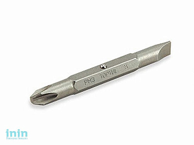Насадка двухсторонняя PH3/SL8mm 5/16" 75мм TOPTUL (FKAB0308)