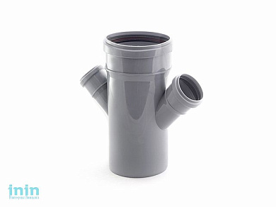 Крестовина для внутренней канализации  110/50/50х45 РосТурПласт (Крестовина 110х50х50х45)