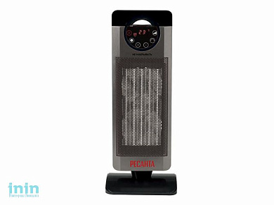 Тепловентилятор ТВК-3 (керамика) Ресанта (1200/2000 Вт, керамика, пульт д/у, термостат, защита от опрокидывания, поворотный, индикатор темпера) (РЕСАН