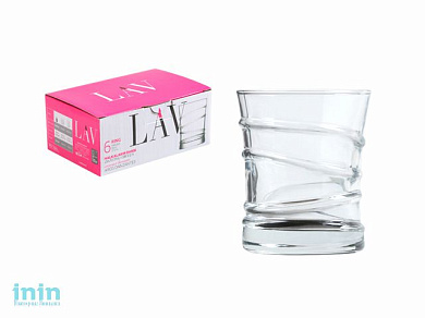 Набор стопок, 6 шт., 65 мл, серия Ring, LAV