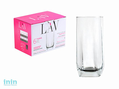 Набор стаканов, 6 шт., 330 мл, серия Tuana, LAV