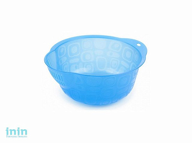 Миска-дуршлаг, джинс , BEROSSI (Изделие из пластмассы. Литраж 2 литра.   Размер 230 х 206 х 101 мм)