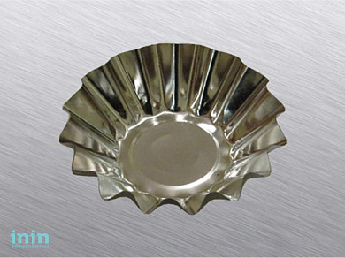 Форма для выпечки маленькая (диам.дна 43мм, диам.верха 85 мм), ЖЕСТЕУПАКОВКА