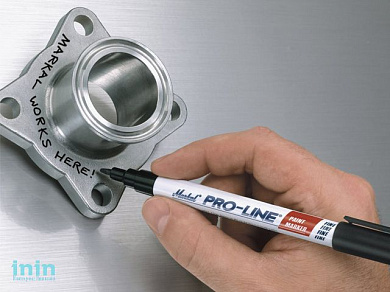 Маркер промышл. перманентный на основе жидк. краски MARKAL PRO-LINE FINE БЕЛЫЙ (Толщина линии 1,5 мм. Цвет белый)