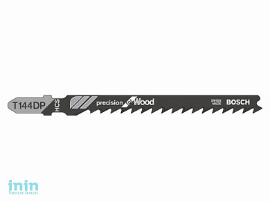 Пилка лобз. по дереву T144DP (1 шт.) BOSCH (пропил прямой, грубый, точный угловой рез)