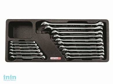 Набор-сет ключей комбинир. 6-24мм 16шт. 434х176мм TOPTUL (GAAT1603)