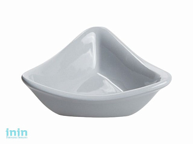 Салатник керамический, 132 мм, треугольный, серия Адана, серый, PERFECTO LINEA (Супер цена!)