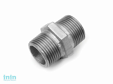 Ниппель нар.-нар. 1 1/2" оцинкованн. TITAN (Livarna TITAN)