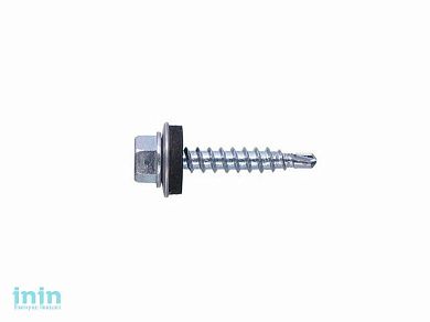 Саморез кровельный 6.3х25 мм цинк, шайба с прокл., PT3 (150 шт в карт. уп.) STARFIX (по металлу)