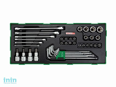 Набор-сет торцевых головок и ключей 40предм. TOPTUL (GTB4006)