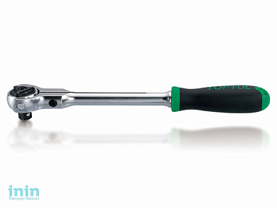 Трещотка 3/8" 72зуб. 240мм поворотная головка TOPTUL (CJLN1224)