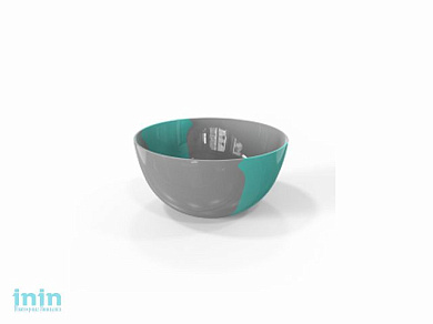 Салатник двухцветный Taila ovalis (Тайла овалис) 0,7 л, бирюза, BEROSSI (Изделие из пластмассы. Литраж 0.7 л.   Размер 147 х 73 мм)