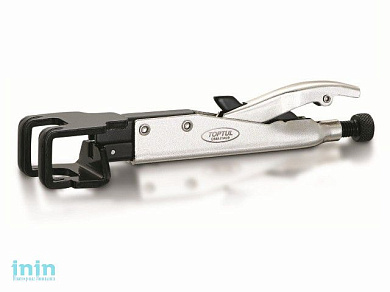 Зажим ручной с двойной изогнутой губкой 230мм TOPTUL (DMAJ1A09)