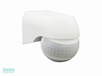 Датчик движения PMS-IR 010  800Вт  180° 12м IP44 WH Jazzway (Лидер продаж  Датчик движения JAZZWAY PMS-IR 010 (5012936))