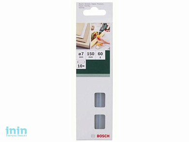 Клеевые стержни, прозр., уп.10шт, 7мм (дер.,картон.упак.,уплотн) (BOSCH)