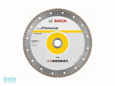 Алмазный круг 230х22 мм универс. Turbo ECO UNIVERSAL BOSCH (сухая резка)