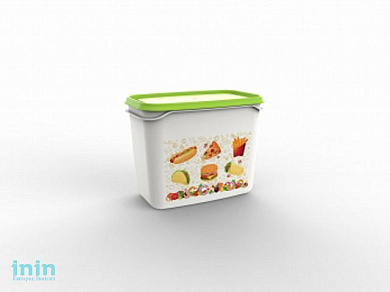 Контейнер Good day, 1 л, салатный, BEROSSI (Изделие из пластмассы.   Размер 160 х 101 х 123 мм)