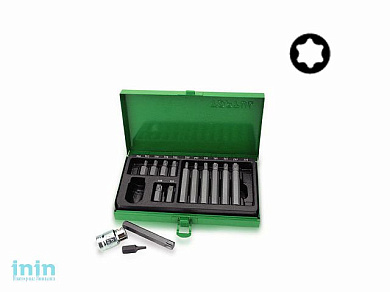 Набор бит 15пр. в металл.боксе TOPTUL