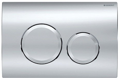 Смывная клавиша Delta20, пластик, для двойного смыва, хром глянец