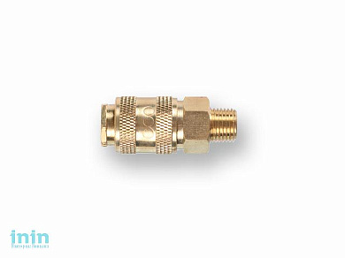 Соединение быстросъем. МАМА х нар. резьба 1/4" (латунь) ECO