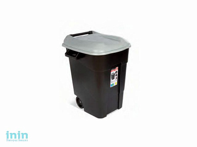 Контейнер для мусора пластик. 100л (серая крышка) (TAYG)