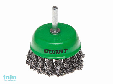 Щетка д/дрели "чашка" косич. 75мм ВОЛАТ (для дрели торцевая крацовка)