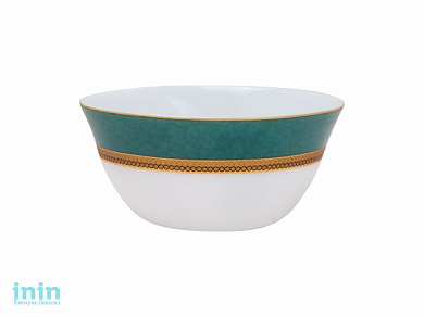 Салатник стеклокерамический, 120 мм, круглый, серия IMPRESS GREEN (Импресс грин), DIVA LA OPALA (Sovrana Collection)