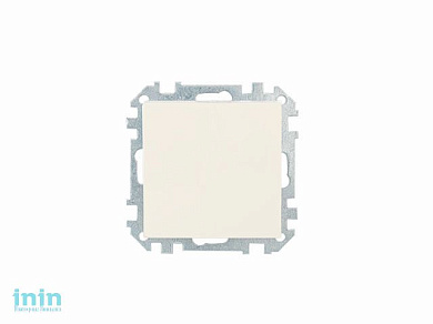 Выключатель 1 клав. проходной (скрытый) бежевый, Стиль, BYLECTRICA (Выключатель одноклавишный для управления электрическими цепями с двух мест скрытой