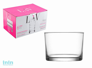 Набор стаканов, 6 шт., 240 мл, серия Bodega, LAV (Подходит так же в качестве креманки для подачи десертов)