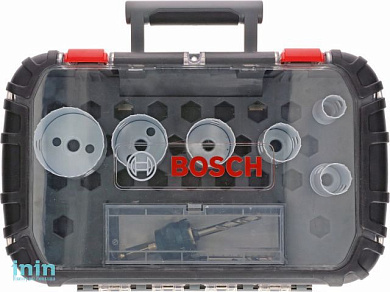 Набор коронок биметаллических BOSCH PROGRESSOR 9 шт. (универсальные, размеры 22, 29, 35, 44, 51, 64 мм., для электрика)