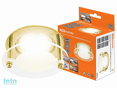 Светильник встраиваемый СВ 05-02 MR16 50Вт G5.3 золото TDM