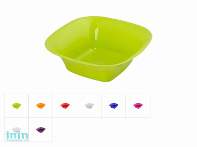 Салатник 12x12x4 см, DRINA (цвета в ассортименте)