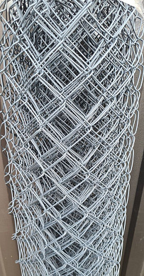 Сетка рабица в пвх 1.5*10 м Яч 55*55 ф2.4 мм "Серый графит"