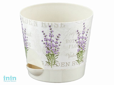 Кашпо НИКА ДЕКО 2,7л с прикорневым поливом (лаванда) (IDEA)