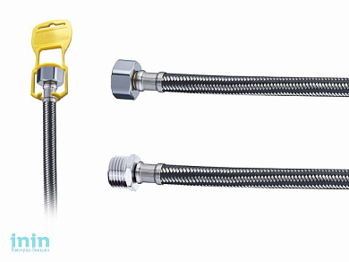 Подводка гибкая для воды гайка 1/2 - штуцер 1/2 100см G.lauf