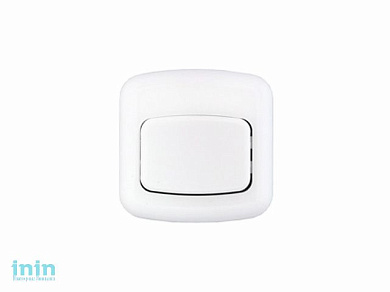 Выключатель 1 клав. для быт. электр. звонков (открытый, 1А) белый, Bylectrica (Выключатель одноклавишный для открытой установки Гарантийный срок:24 ме