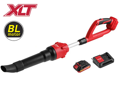 Аккум. воздуходувка WORTEX BB 2018-1 D ALL1 XLT SET 18В, БЕСЩЁТ., 162-450 м.куб/ч, 72-190 км/ч