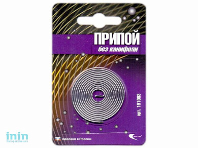 Припой ПОС 61 проволока, спираль ф1,5мм в блистере (Векта)