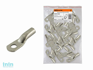 Наконечник кабельный медный луженый под опрессовку ТМЛ 25-8-8 (100шт/уп) TDM