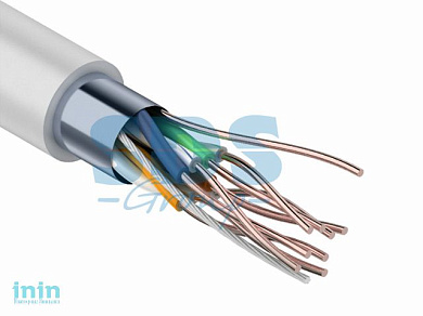 Кабель FTP 4PR 24AWG, CCA, CAT5e, PVC серый, (бухта 25 м) PROconnect