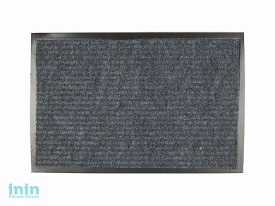 Коврик придверный влаговпитывающий, ребристый Tuff, 40 х 60 см, серый, ТМ Blabar (размер 40 х 60 см)