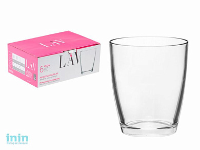 Набор стаканов, 6 шт., 340 мл, серия Vega, LAV (Супер цена!)