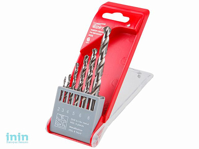 Набор сверл по мет. 6шт (2-3-4-5-6-8 мм) HSS WORTEX