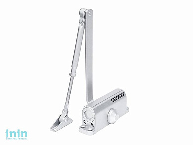 Доводчик дверной гидравлический NOTEDO DC-060-I (20-60кг) серебро