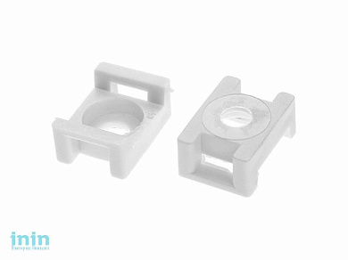 Площадка для хомута-стяжки 16х23 мм усиленная, белая (50 шт в пласт. конт.) STARFIX