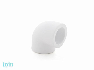 Колено ПП 63х90 белый РосТурПласт (Угольник 63х90)