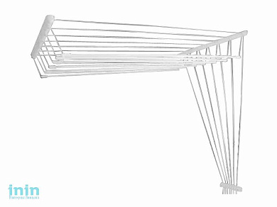 Сушилка для белья потолочная стальная 2,5 м, 7стержней, белая, PERFECTO LINEA (7 стержней)