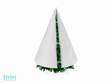 Укрытие зимнее для растений, конус с разрезом и завязками, ф150х250 cм, BLUMEN HAUS