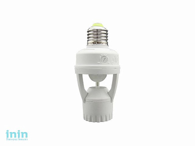 Датчик движения PMS-IR 045 60Вт Е27 360° 6м  IP20 WH Jazzway